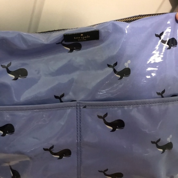 Blue Kate Spade Whale Diaper Bag - Picture 4 of 4